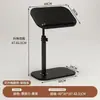 Mesa de Computador Giratória e Móvel com Altura Ajustável para Quarto, Mesa de Estudo Dobrável, Mesa de Estudo Simples com Altura Ajustável
