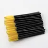 Escova de cílios escova de sobrancelha pente de cílios pincel de maquiagem pequeno descartável espiral para cílios postiços ferramenta para curvar sobrancelha pequena cabeça fina