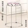 Taburete Redondo Grueso para el Hogar, Taburete de Madera Maciza, Taburete Redondo Moderno de Hierro Forjado, Taburete Reforzado de Acero Apilable, Juego de Taburetes, Banco