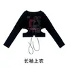 Figurino de dança jazz para meninas, top infantil de manga comprida, conjunto de roupa de performance, adequado para dança jazz infantil, dança de rua, apresentações de palco e desfiles de moda