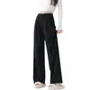 Pantalones de Maternidad Otoño Invierno Ropa Exterior Aterciopelados Gruesos Pierna Ancha Nuevos 2026 Casual Pierna Recta Sin Apretar en la Barriga