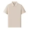 Camisas Polo de Verão Customizadas com Manga Curta, 40 Fios de Algodão Mercerizado de Fibra Longa, para Equipe de Gerenciamento e Funcionários da Dji