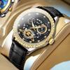 Reloj Fei lang no automático mecánico cuero impermeable calendario hueco negocios deportes comercio exterior en stock al por mayor