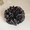 Coreano Dongdaemun Estilo Universitario Hortensia Patrón Anillo para el Cabello Intestino Grande Banda Elástica para Cola de Caballo Bola Accesorio para el Cabello
