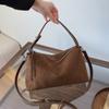 Bolso 2024 Otoño e Invierno Nuevo Bolso de Hombro de Cuero Genuino Mate Bolso de Mano de Moda Simple para Mujer Bolso de Gran Capacidad Bolso Cruzado