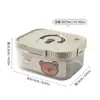 Conjunto de 5 Caixas Organizadoras de Geladeira Transfronteiriças, Caixas Organizadoras Empilháveis, Seguras para Micro-ondas, Recipientes Selados de Grande Capacidade para Cozinha Atacado