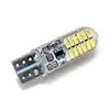 Luz pequeña LED automotriz transfronteriza T10 3014 24SMD luz de posición T10 W5W luz de silicona de cristal bombilla de placa de matrícula