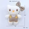 Nuevo Colgante de Muñeca de Peluche KT Cat Lindo Gato de Dibujos Animados Muñeca Regalo para Niñas Llavero Decoración