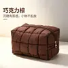 Bolsa Cosmética Cuadros Acolchados de Nailon de Gran Capacidad Transfronteriza, Bolsa de Almacenamiento Octagonal para Artículos de Tocador, Bolsa Cuadrada Pequeña de Mano Cuadros de Burbujas