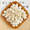 Raíz de Bodhi de Jade Blanco Cáscara de Semilla de Loto Tallada Cuentas Sueltas Cadena de Cuentas Accesorios Pulsera Hecha a Mano DIY Accesorios de Decoración Venta al por Mayor