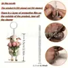 Acrílico Criativo Festa de Aniversário Presente Feriado 2D Chaveiro Pingente Acessório de Mochila Novo Presente Tulipa