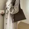 Bolso Retro Estampado de Leopardo para Mujer Gran Capacidad Nuevo 2025 Otoño e Invierno Bolso de Hombro o Axila Casual Bolso Tote Versátil para el Trabajo