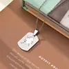 Collar de Acero de Titanio con los Doce Signos del Zodiaco para Hombres y Mujeres, Colgante con Grabado de Marca de Moda, Accesorios de Calle Hip-Hop, Cadena de Suéter Personalizada para Parejas