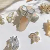 Joyería para Uñas de Moño Nuevo Colgante de Borla Diamante de Zirconia Súper Brillante Popular en Internet Cadena de Joyería para Decoración de Uñas