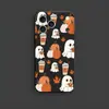 Funda de teléfono linda de calabaza fantasma de dibujos animados con estampados divertidos, carcasa blanda de silicona para Apple 18 Pro, funda de teléfono de Halloween