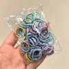 Goma elástica alta para el pulgar de niña, Goma elástica pequeña negra, Cuerda para el pelo de niños, Accesorio de trenza de pelo no dañino