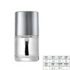Botellas Transparentes Redondas y Cuadradas para Esmalte de Uñas 5ml 10ml 15ml Botellas de Vidrio para Cosméticos con Tapa y Pincel