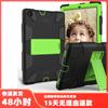 Para iPad Pro 12.9 Soporte de PC Bicolor Funda Trasera Plana de Silicona 2020 Funda Protectora de Cuatro Esquinas Resistente a Caídas
