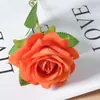 Guau Terciopelo Simulado Personalizado Rosa Individual Decoración de Pared de Flores Casera Boda Día de San Valentín Pared de Flores en Cascada Roja Mano