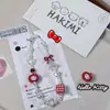 Corrente de Celular Ins Girl Kitty Lanyard de Desenho Animado Pingente de Câmera Fofo ccd com Contas