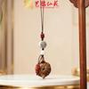 Yiming Xianyuan Cadena para Teléfono Móvil Colgante Elefante Sándalo Llavero de Coche Colgante Tallado Regalo Lindo para Hombres y Mujeres