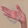 Colar de Franja de Diamante Super Brilhante Luxo Leve Nicho Senso de Alto Padrão Acessórios para Vestido Gola Corrente de Clavícula Colar Corrente Moda Feminina