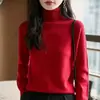 Top de terciopelo Andy, Capa base, Suéter de punto grueso para mujer, Suéter de cuello alto, Suéter holgado de invierno, Otoño e invierno