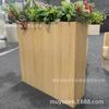 Jardinera de Hierro Forjado para Exterior Combinación Edificio de Oficinas de Ventas en Calle Comercial Acanaladura para Flores de Acero Inoxidable Valla Divisoria Oscilante Jardinera para Árboles