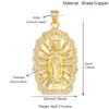 L90 Acessórios para Joias DIY Europeu e Americano Vintage com Embellishments de Diamante Renda Esmaltada Pingente Redondo Banhado a Ouro Acessórios para Colares Feitos à Mão