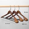 Perchas de Madera Yx Hotel Versión Engrosada para Uso en Casa, Perchas de Madera Antideslizantes para Pantalones, Perchas Vintage de Madera Maciza para Ropa