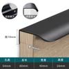 Huamen Aleación de Aluminio Manija de Borde Curvo Invisible Manija de Puerta de Gabinete de Ropa Cajón Manija de Puerta Simple Lote Directo de Fábrica