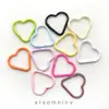 Pintura Horneada Resistente al Color Color Macarrón Corazón Estrella Cierre de Primavera Llavero DIY Dopamina Perler Beads Colgante Percha