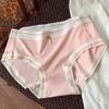 Ropa interior femenina fresca y cómoda sexy estudiante suave transpirable elástica transpirable algodón bragas de niña en stock cabello