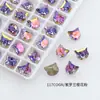 Dongzhou Cristal 8mm Cabeça de Gato Alta Qualidade K9 Super Brilhante Pedras de Strass para Nail Art Gato da Sorte Estilo Francês Celebridade da Internet Decorações de Strass para Nail Art