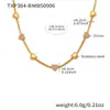 Acero Inoxidable Cadena Hueso de Serpiente Plana Colgante Corazón con Lazo de Diamante Conjunto de Joyería de Moda Dorado al Vacío