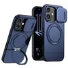 Nuevo Modelo Funda para Teléfono Adecuada para iPhone 18 con Soporte Magnético Giratorio de 360 Grados, Protección Anticaídas y Protección Deslizante para Lente para Apple 17