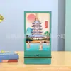 Soporte de Teléfono Móvil de Madera para Regalo Wenchuang Color de la Marea Nacional Soporte para Teléfono Móvil del Sitio Escénico del Lago Oeste Soporte Creativo para Teléfono Móvil