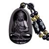 Obsidiana Imitación Doce Deidades Guardianas del Zodiaco Ocho Budas Principales del Año de Nacimiento Colgante Amuleto Venta Directa de Fábrica