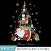 Pegatinas decorativas de Papá Noel para baño, pegatinas decorativas para tapa de inodoro, pegatinas adhesivas removibles para festival de Navidad