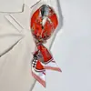 Bolsa de Corbata Estilo Nuevo Bufanda Pequeña de Seda Cinturón para el Cabello Bufanda Larga de Seda Cinturón de Corbata para el Cabello Cinta de Bufanda Regalo de Acompañamiento Suzhou-Hangzhou Bufanda de Seda