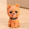 Fabricantes vendendo micro paisagem de filhote de quatro cores resina simulação criativa cachorro de desenho animado decorações de jardinagem atacado