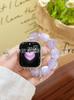 Adecuado para Correa de Apple Iwatch8 con Cadena Colorida de Corazón, Correa de Reloj de Estilo de Nicho Universal, Pulsera de Lujo Accesible de Resina