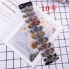 Pinza para flequillo BB coreana de diamantes completos Cuadrado gota geométrica grande Pinza de color para flequillo Pinza superior Suministro de tienda de 2 yuanes