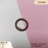 Coloridos Llaveros de Anillo de Resorte Pintados DIY Accesorios Aleación de Zinc Hebilla Redonda Hebilla de Resorte Abierta Herrajes Anillo para Bolsos