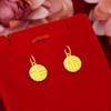 Vietnam Shajin Fu Yuan Marca Collar Estilo Similar Familia Zhou Collar de Mujer Collar con Colgante de Oro Francés Antiguo Drenaje en Vivo Venta al por Mayor