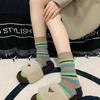 Calcetines de Terciopelo de Visón para Mujer en Otoño e Invierno Calcetines Retro de Media Pantorrilla Forrados de Felpa Engrosados Cálidos Calcetines de Felpa de Pelo Calcetines de Piso de Invierno
