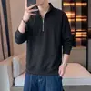 M-8XL2026 Nueva Ropa para Hombre Tallas Grandes Sudadera Pesada para Hombre Polo de Media Cremallera Ropa de Abrigo para Hombre Otoño