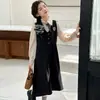 Envío directo Vestido de Niña Otoño 2026 Estilo Nuevo Estilo Academia Infantil Falso Dos Piezas Niños Medianos y Grandes Vestido Princesa Moderno