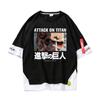 O Ataque do Gigante Camiseta Allen Bing Chang Sanli Gigante Cercando Fãs Anime Bidimensional Falso Duas Peças De Manga Curta