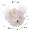 Flor de Muñeca de Bienvenida para Boda Estilo Bosque, Ramillete de Novia, Dama de Honor, Hermana, Grupo, Juego de Flores Decorativas para Mano, Pulsera para Evento y Fiesta
